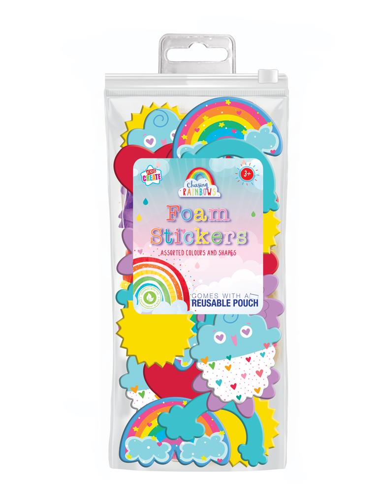 Rainbow Shapes Foam Stickers