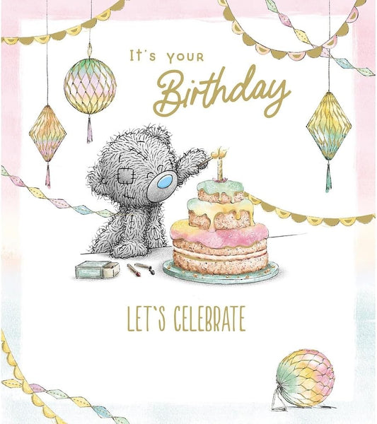 Bear Lighting Candle Birthday Card