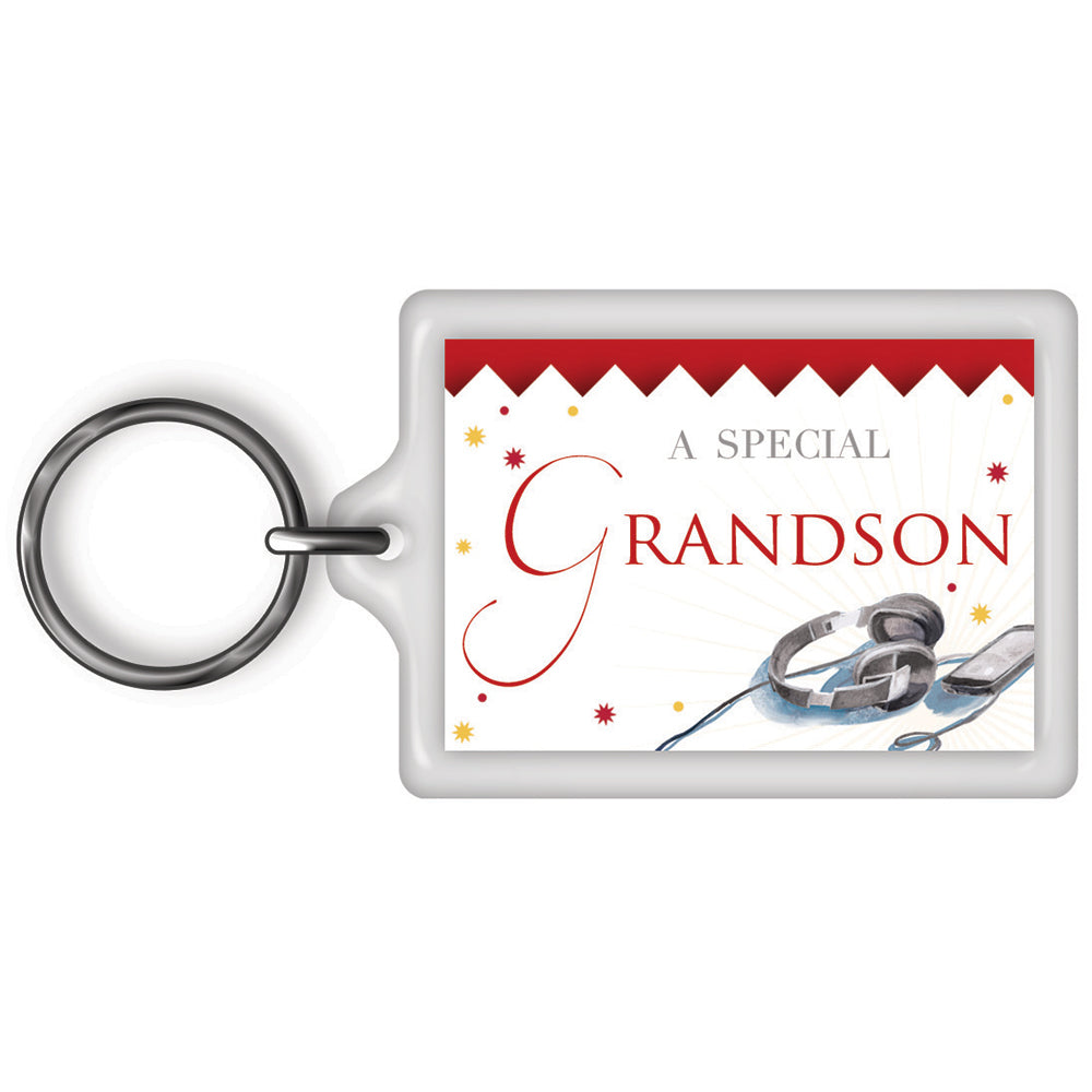 A Special Grandson Celebrity Style World's Best Keyring