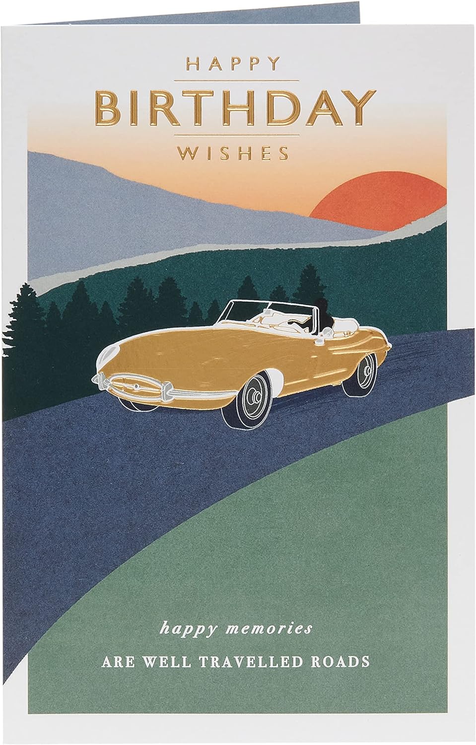 Classic Car Design Birthday Card For Him/Male/Friend